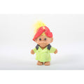 Russ Fireman Troll Yellow Hair Yellow Uniform Soft Red Helmet Vintage Good Luck Troll Toy Plastic Figure ~ 260420-WH 1019