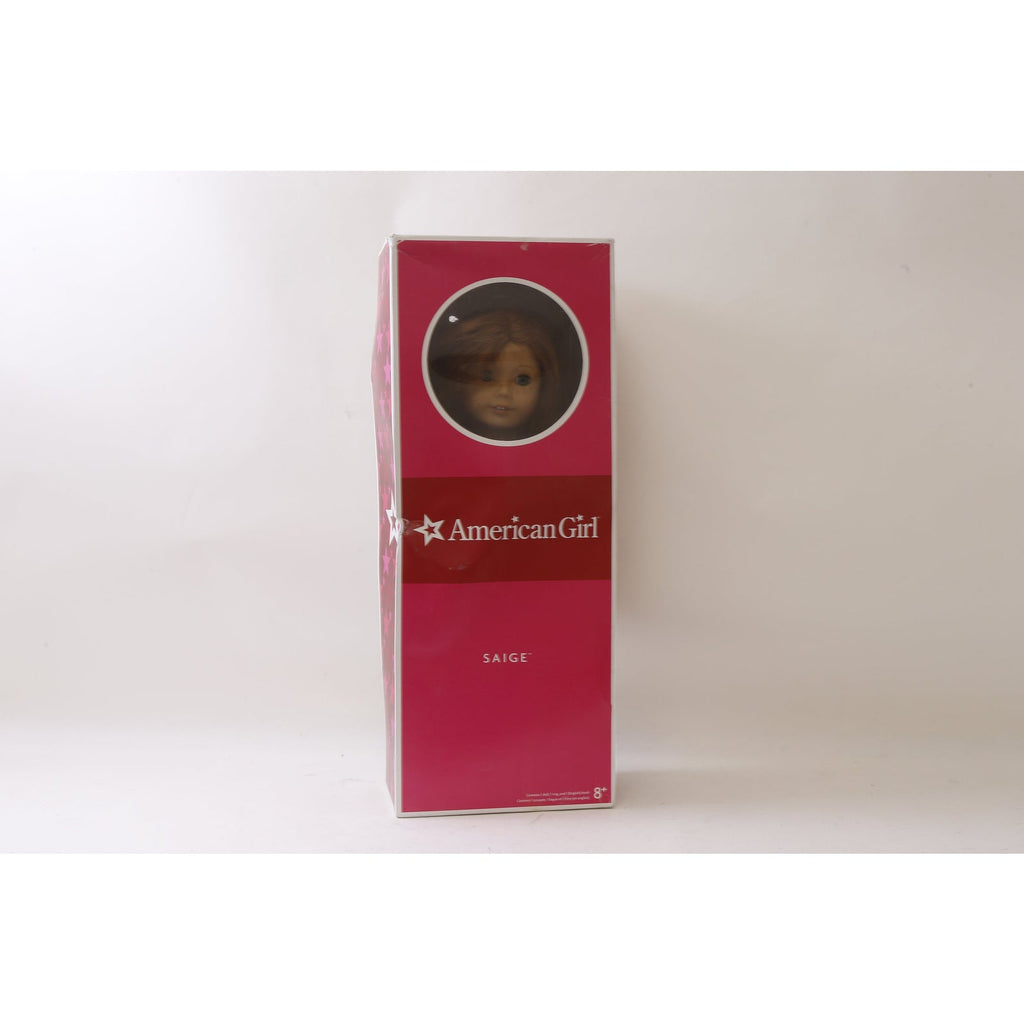 American Girl, Saige, Doll, In Package, Dressed, Blue Dress, Brown Boots, Movable Figure, Vintage, Collectible, ~ MISC-054 L-1