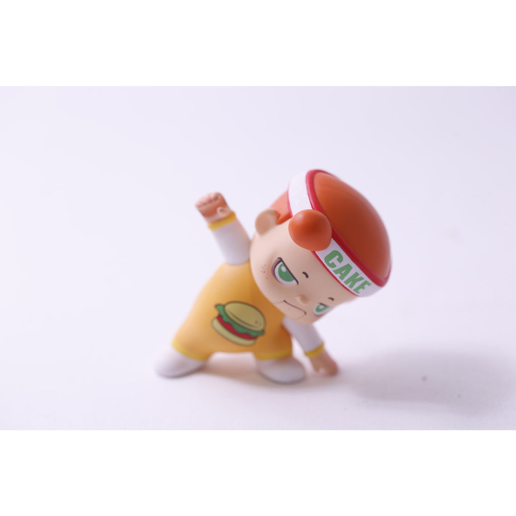Migo Twoface, Pot Mart, Cake, Hamburger, Figure, Stretching, Yoga PVC Figure, Vintage, Toy, Collectible, , 250605-WH 214