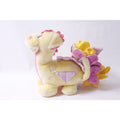 Vintage 1987 Hasbro Be More Plush Dragon Yellow and Pink Soft Toy ~ 260423-WH 1093