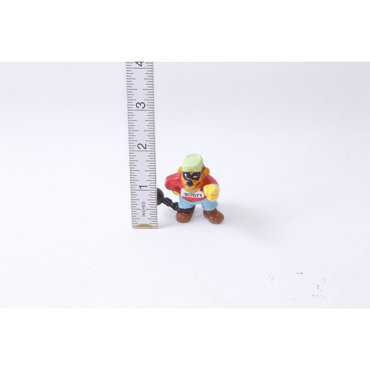 Bully Disney, Duck Tales Remastered, Bouncer Beagle, PVC Figure, Toy, Miniature, 2", Character, Toy, Collectible, Vintage, ~20-01-118