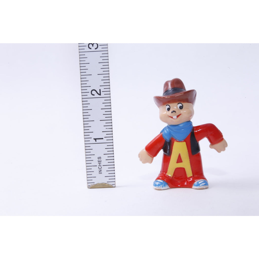 Alvin and the Chipmunks, Alvin Seville, Toy, Little, PVC Figure, Red Outfit, Hat, Movie Character, Collection, Vintage, ~ 20-02-37