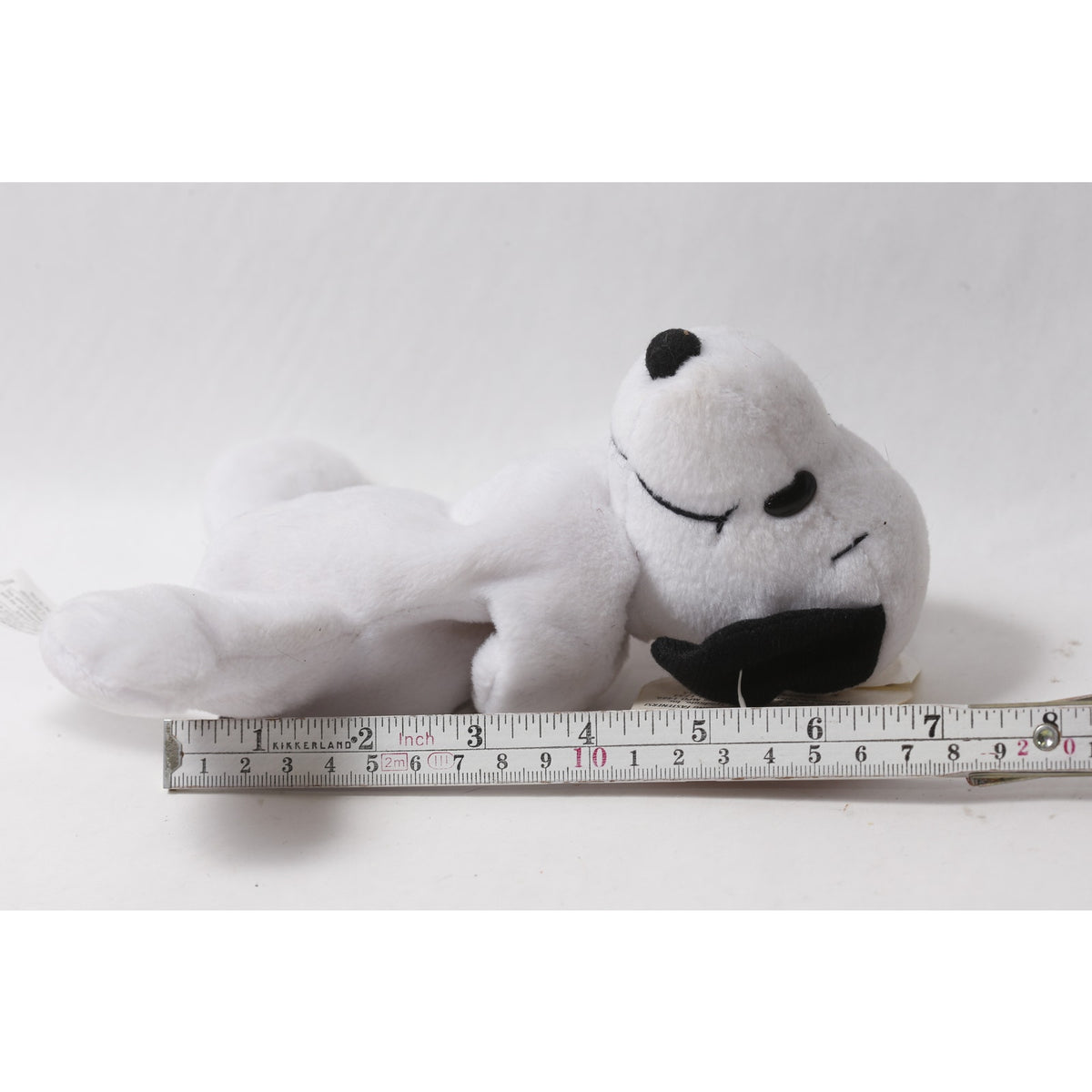 90s Peanuts Snoopy Small Beanie w Tag Collectible Stuffed Animal ~ 260907-WH 351
