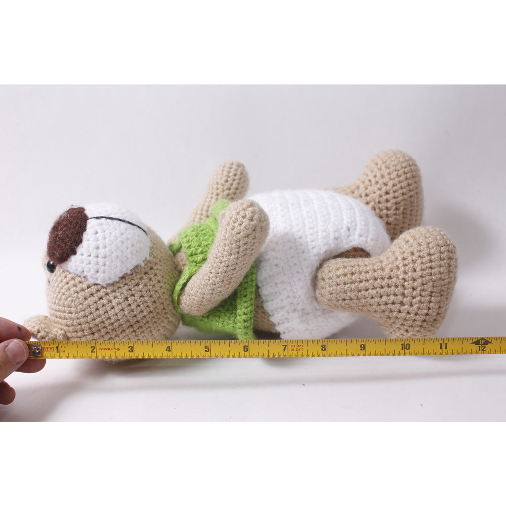 Crochet Plush Teddy Bear Amigurumi 11" Toy Stuffed Animal ~ 260718-GW 407