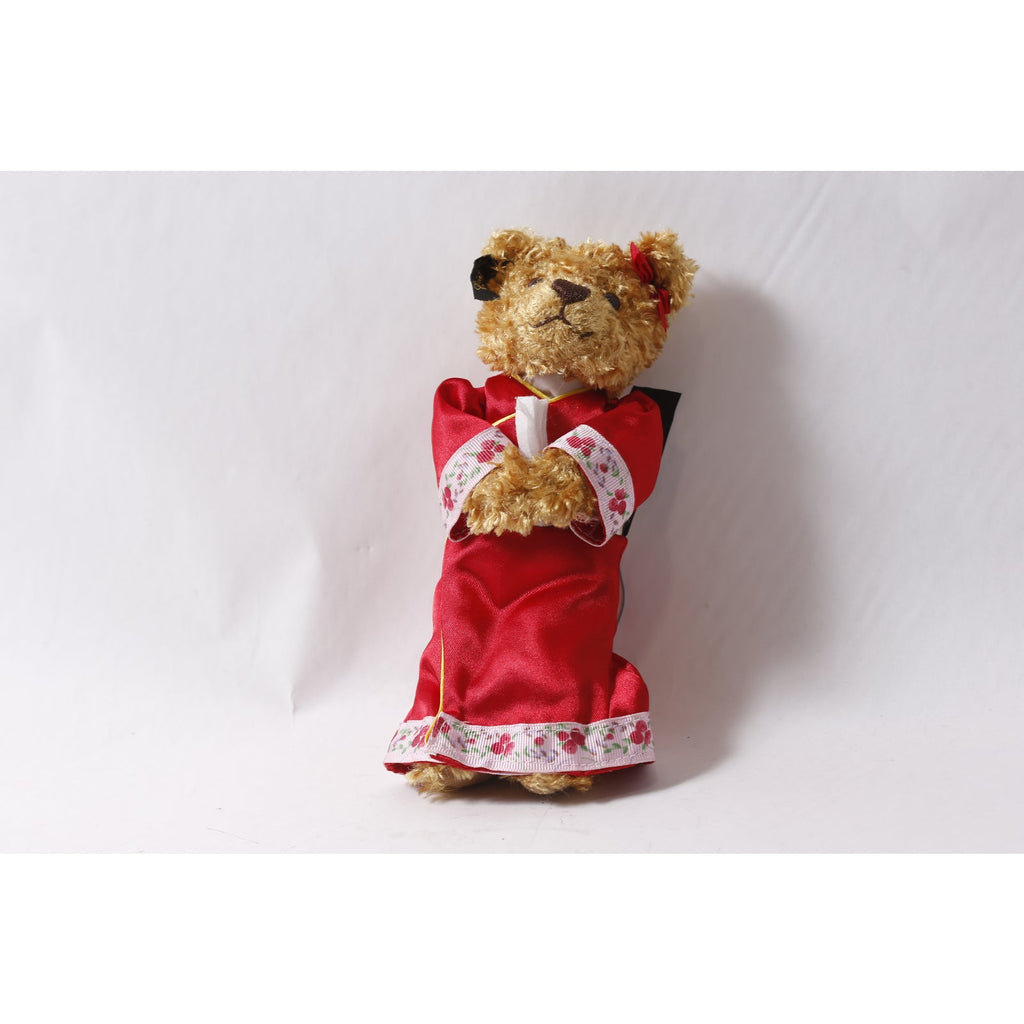 Christopher Radko Teddies Around The World Natsumi Japan Plush Toy Ornament ~ 260415-WH 1074