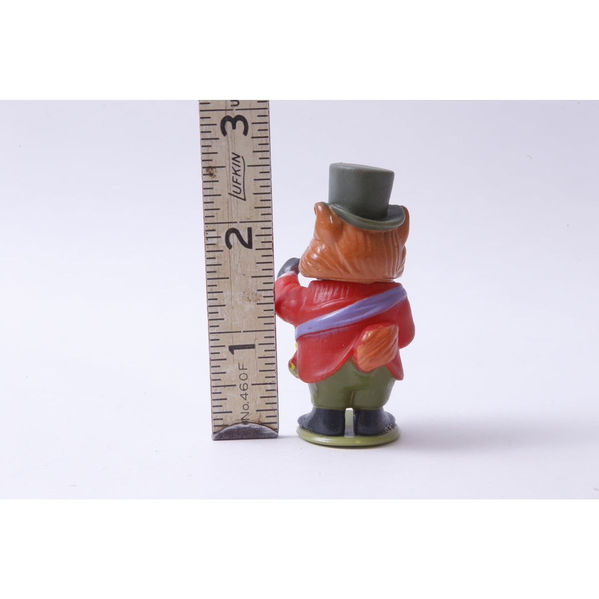 Playskool, Richard Scary, Puzzletown, Major, Fox, Pvc Figure, Toy, 2.5", Miniature, Collectible, Vintage, ~ 20-01-684