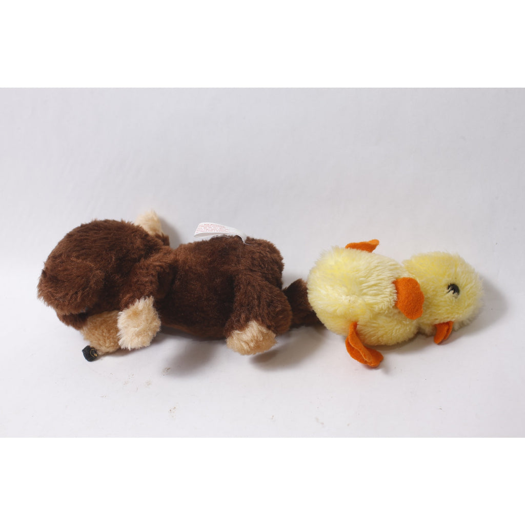 Daking Vintage Small Vintage Plush Teddy Bear and Little Chick ~ 260909-WH 1145