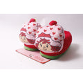 Strawberry Shortcake Slippers 3D Plush Women's Red and Pink Home Footwear ~ 260304-WH 1028