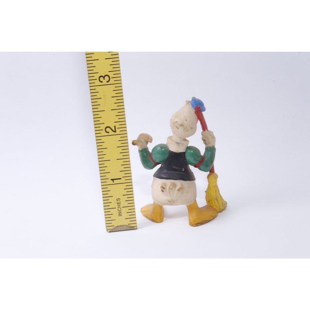 Disney, Gus Goose, PVC Figure, 2 3/4", Figurine, Broom, Cleaning, RARE, Cartoon Character, Toy, Vintage, Collectible, ~ 20-05-166
