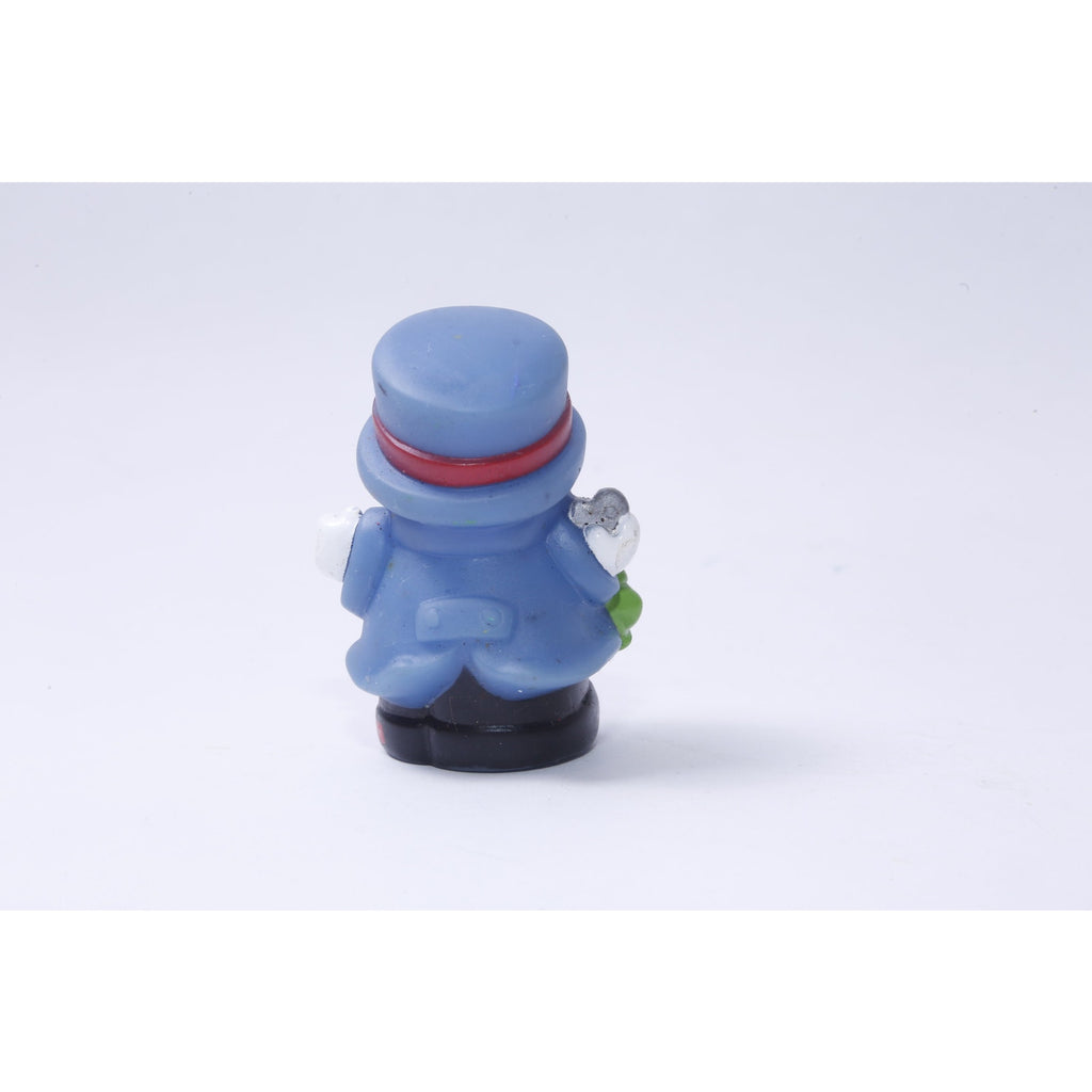 Fisher Price Little People 1998 Circus Master Frog in the Pocket, Blue Suit, Bow Tie, Hat, PVC Figure, 2 1/2", Toy, Vintage, ~ M-03-06