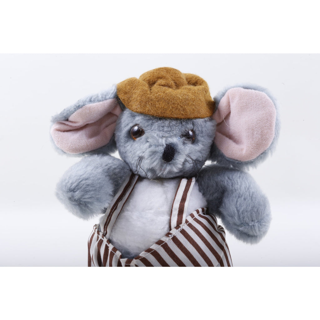 Kamar, Rare, Prototype, Sample, Father Mouse, Gray White, Striped Costume, Brown Hat, Plush, Doll, Stuffed Animal 1317