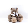 HUGE Kamar, Rare, Prototype, Sample, OOAK, hand made, Sitting Bear With Bonner, 1987, White Hat, Brown, Soft, Plush, Doll, Toy, - M-01-08