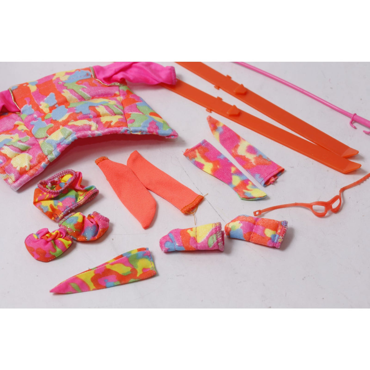 1991 Barbie Ski Fun Fashion Lot Mattel Vintage Winter Doll Clothing ~ 260618-WH 1120