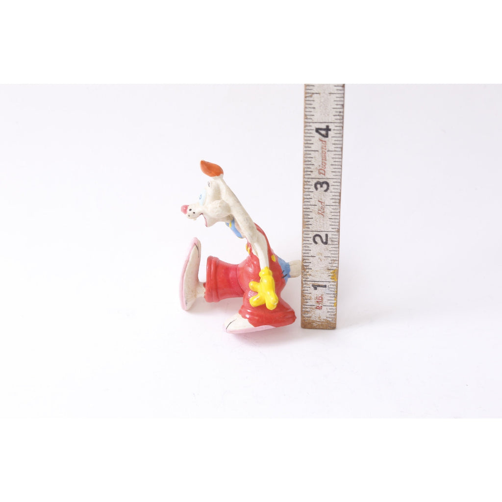 Jolly Roger Rabbit Toy, Kicking, Red Jumper, PVC Figure, 2.5", Figurine, Miniature, Toy, Cartoon Character, Vintage, ~ 20-17-589 1190