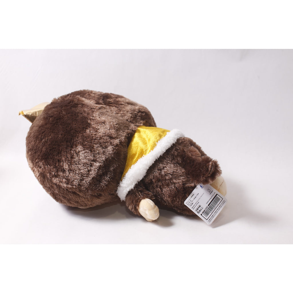 Sekiguchi Japan Monchhichi Anniversary Plush wearing a Gold Crown ~ 260710-WH 1397