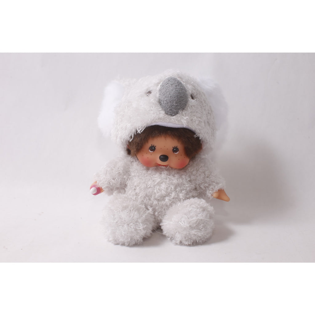 Monchhichi White Fluffy Koala Plush 6" Sitting Toy ~ 260730-WH 468