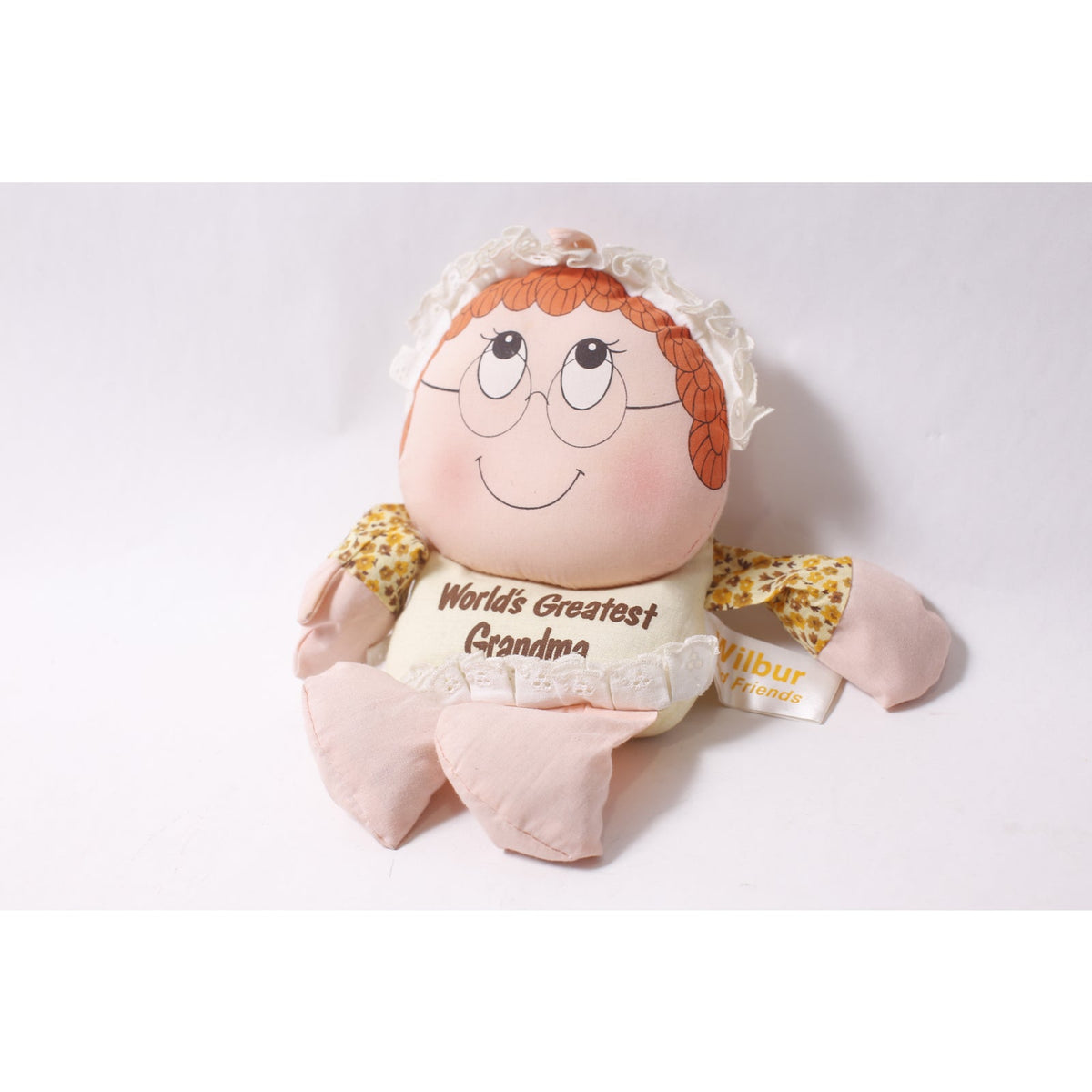 Russ Wilbur and Friends World's Greatest Grandma Plush Shelf Sitter Gift Idea ~ 260302-WH 111