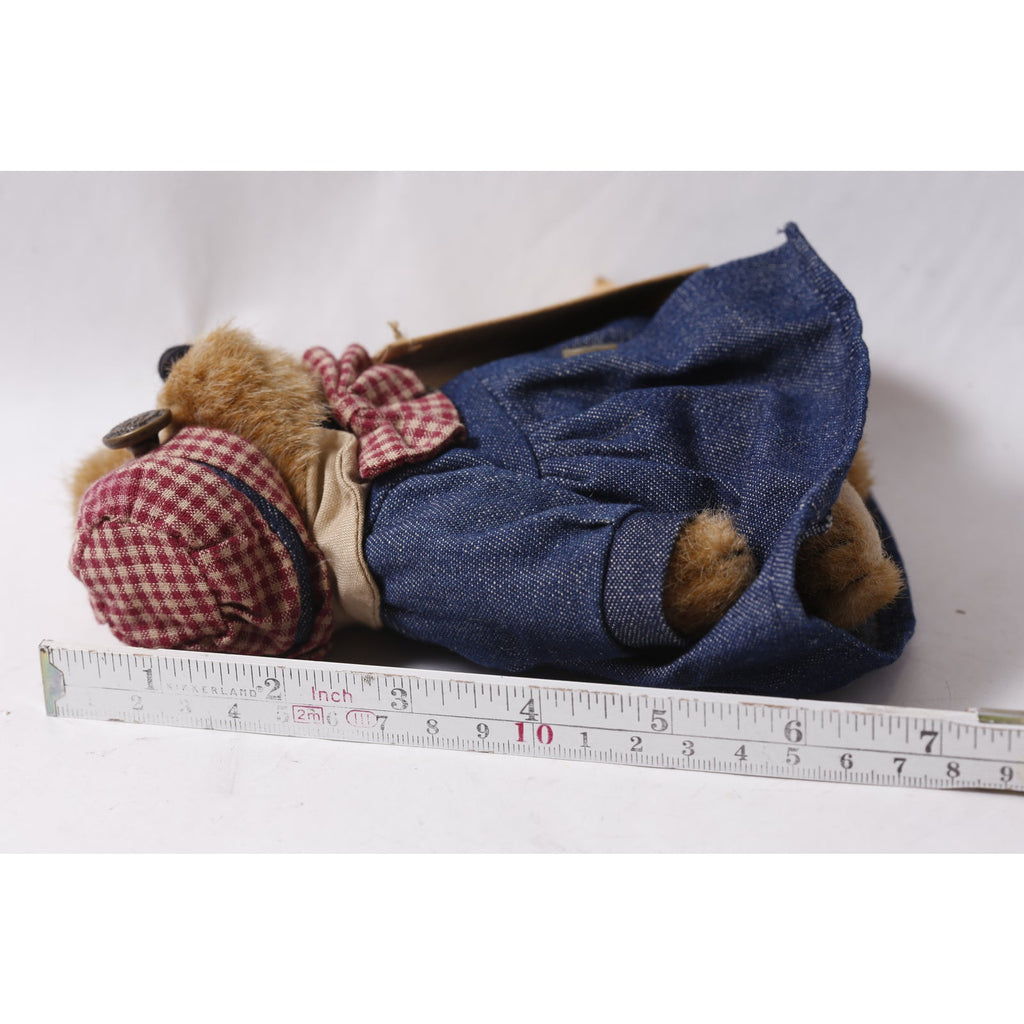 Boyds Bears Eleanor Plush Teddy in Denim Dress w Tag ~ 260427-WH M-15-02
