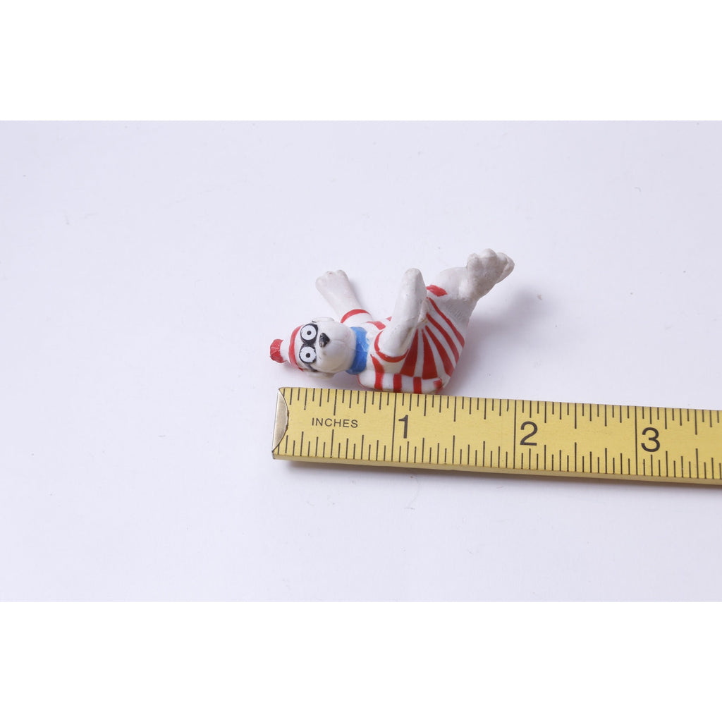 Where's Waldo, Pencil Woof, Dog, PVC, 2", Figure, Painted, Striped Costume, TV Series, Cartoon, Movie, Toy, Vintage, Collectible, ~ M-07-08