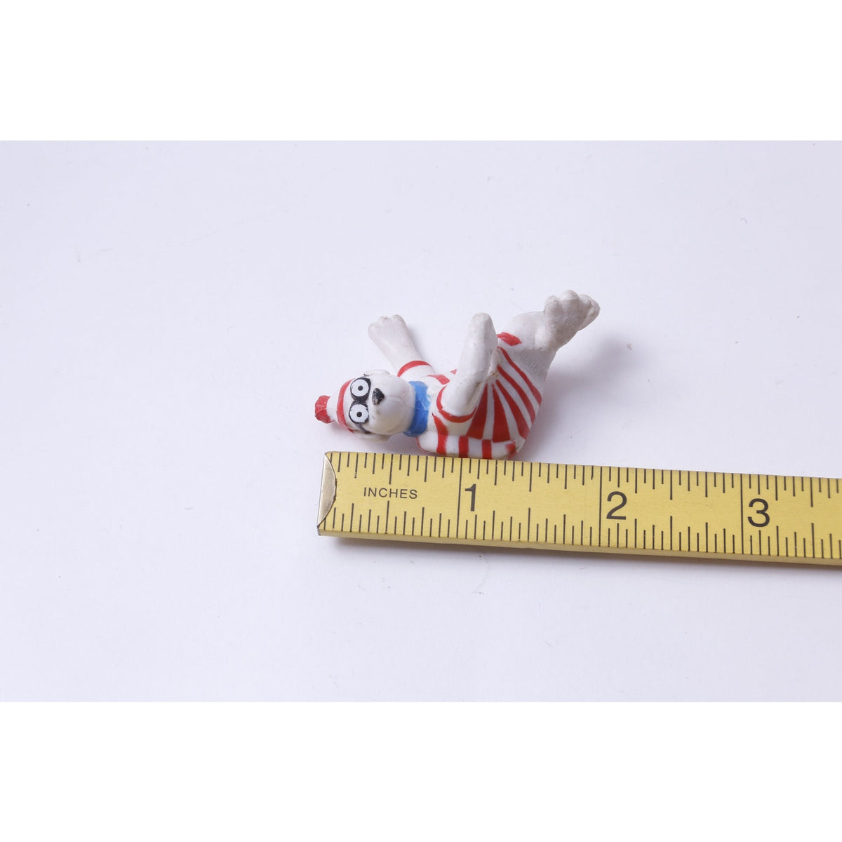 Where's Waldo, Pencil Woof, Dog, PVC, 2", Figure, Painted, Striped Costume, TV Series, Cartoon, Movie, Toy, Vintage, Collectible, ~ M-07-08