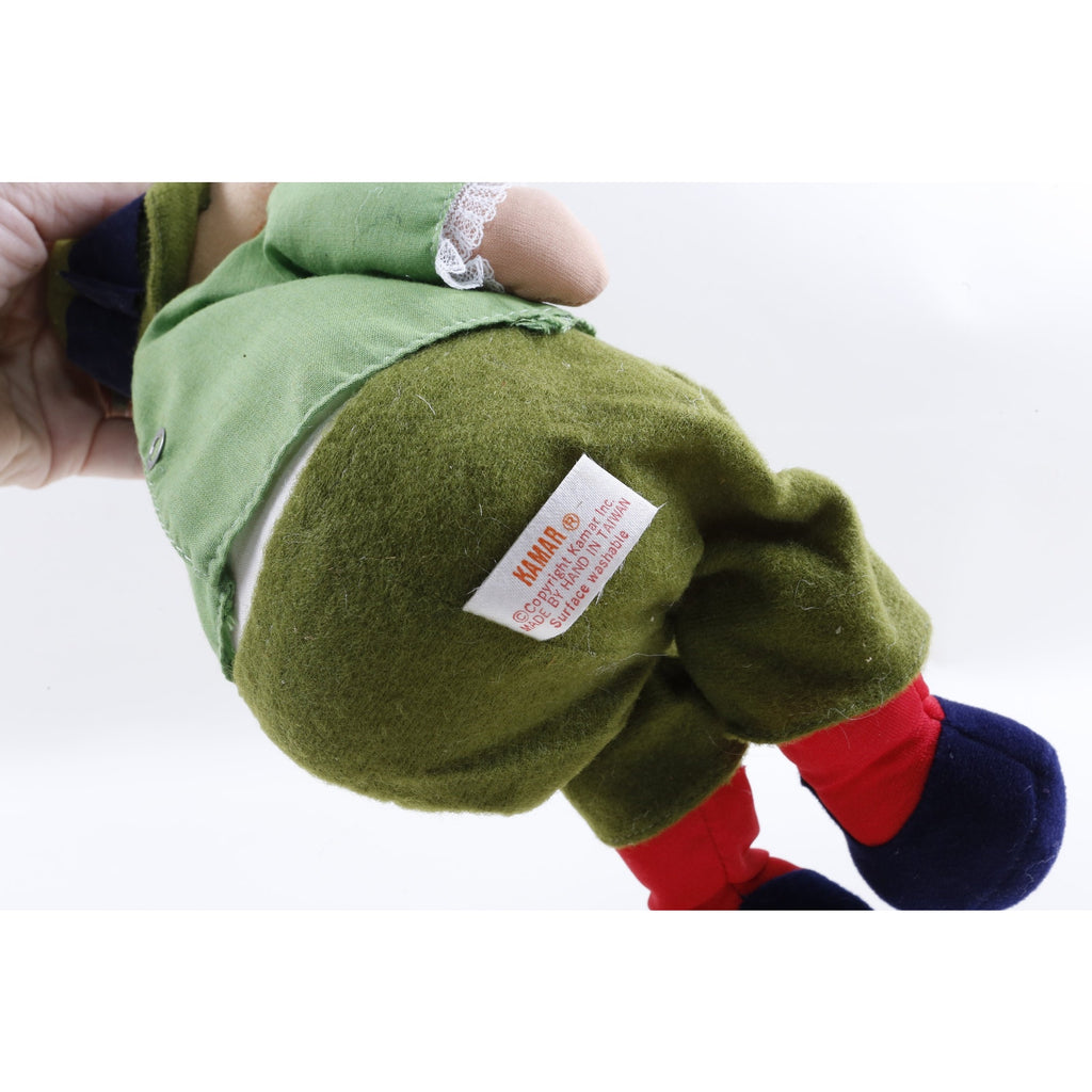 Kamar Rare Prototype Leprichuan hand made McGregor 4444 Soft Plush Toy Green Costume Ireland Style Red Beard Stuffed Doll FLAW ~ 20-01-678