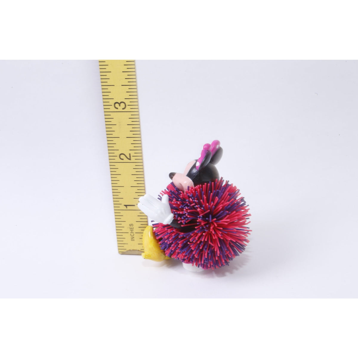 Disney, Minnie Mouse, Koosh, PVC Figure, 2", Figurine, Cartoon, Comics, Character, Toy, Vintage, Collectible, ~ 20-05-179
