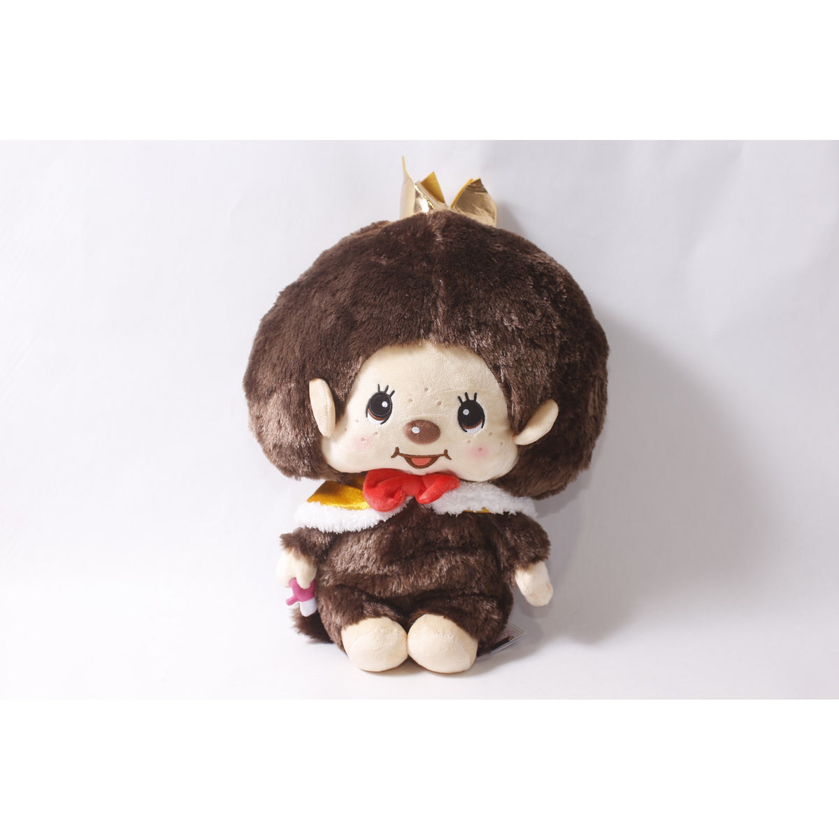 Sekiguchi Japan Monchhichi Anniversary Plush wearing a Gold Crown ~ 260710-WH 1397