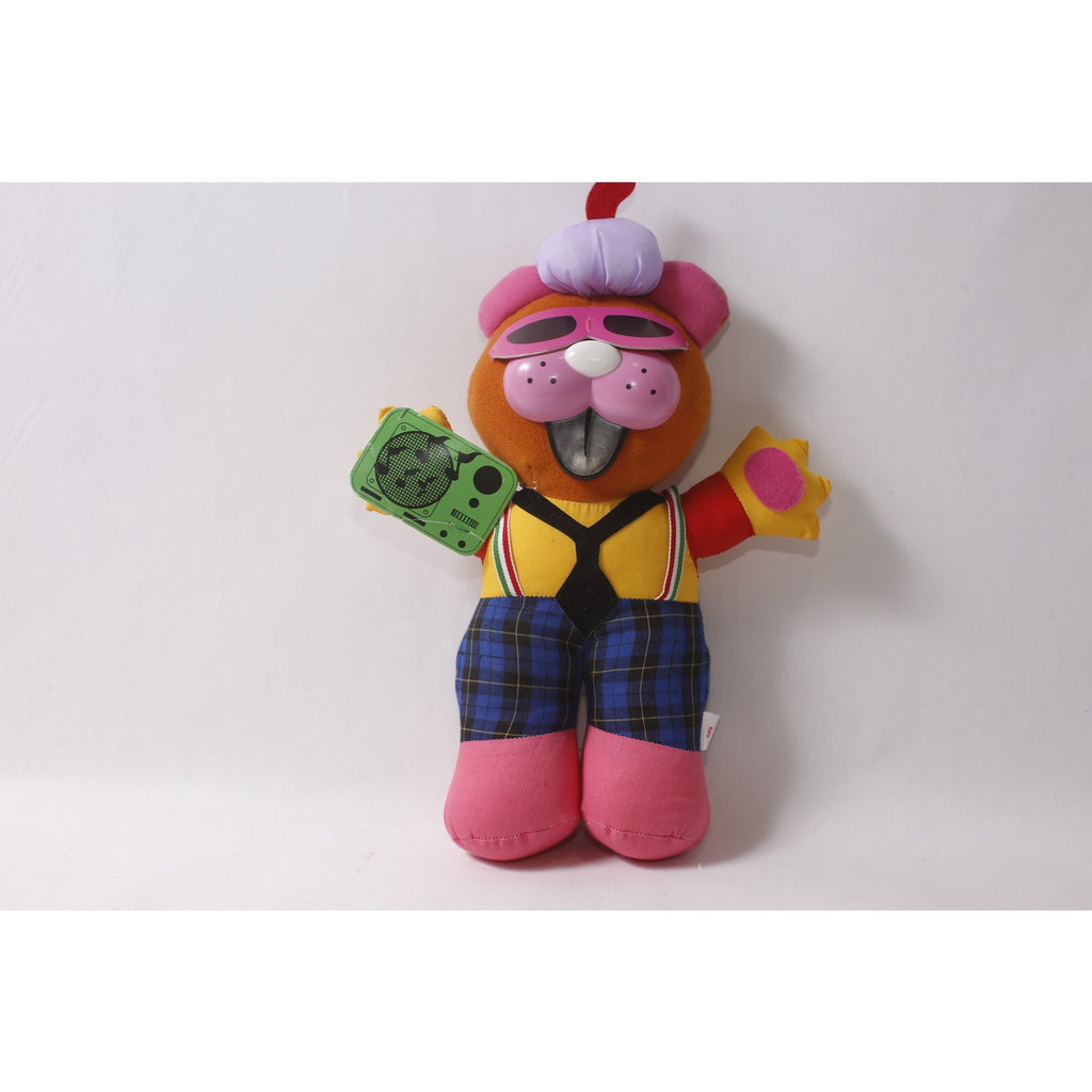 1990s Good Stuff Cat Medium Plush Neon Musical Stuffed Animal ~ 260817-WH 1003