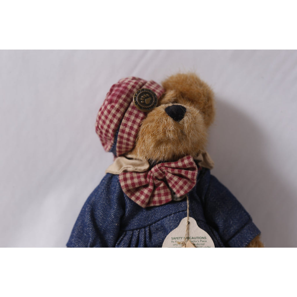 Boyds Bears Eleanor Plush Teddy in Denim Dress w Tag ~ 260427-WH M-15-02