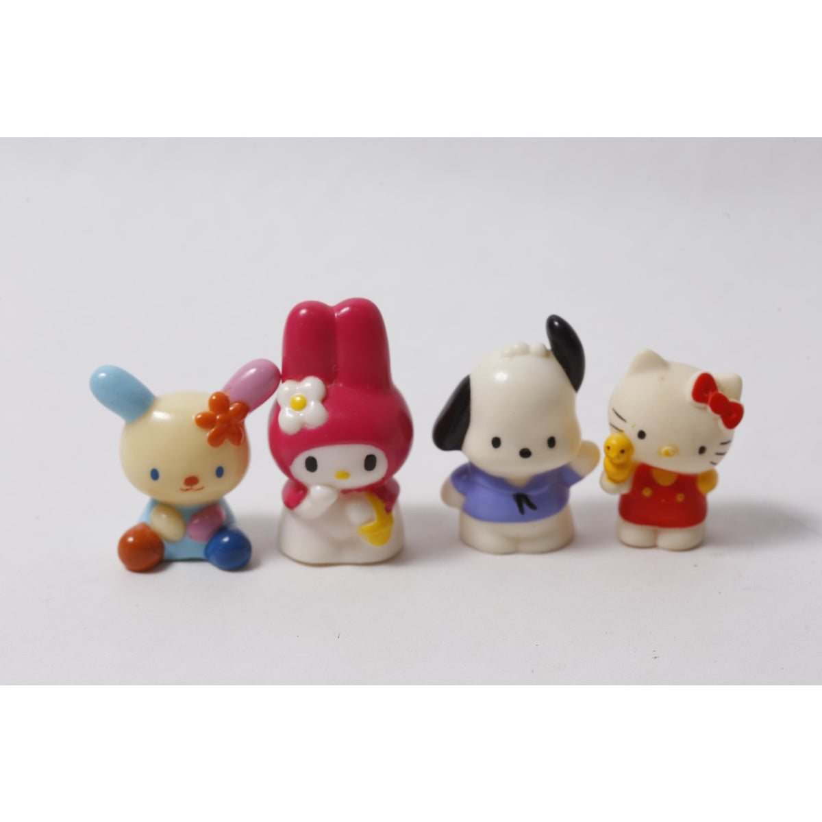 1990s Sanrio Sofubi Lot Usahana My Melody Pochacco Hello Kitty ~ 260826-WH 1320