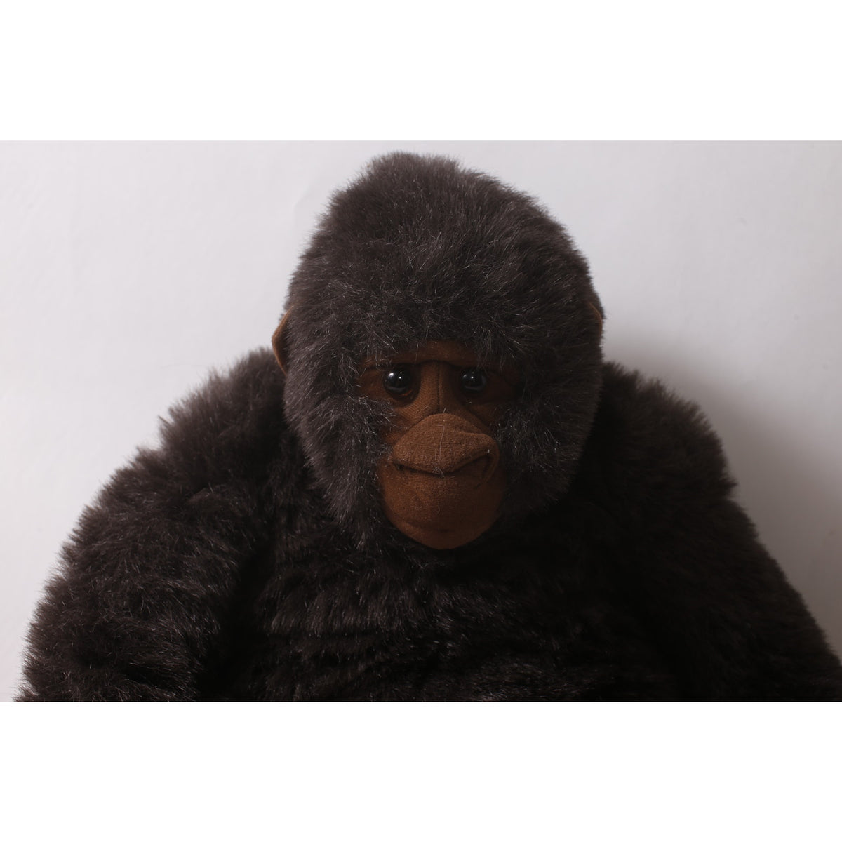 Vintage Gorilla Medium Plush Brown Poseable Stuffed Ape ~ 260718-GW Q-5