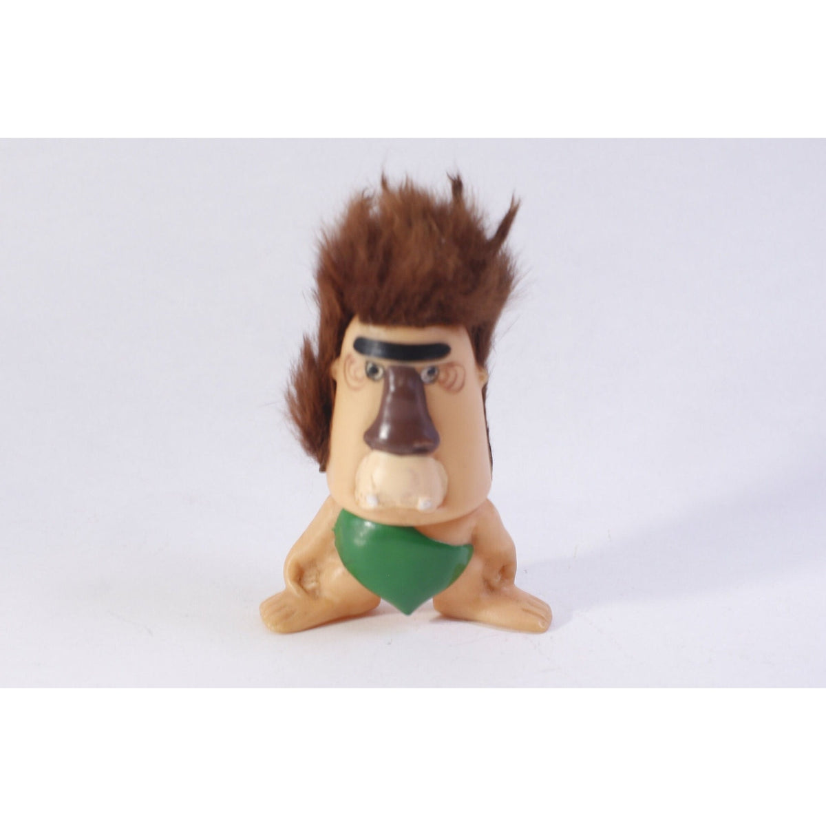 Caveman, Marx Toys, Funny, PVC Figure, 3", Brown Hair, Human, Vintage, Collectible, ~ 230202-14943 953