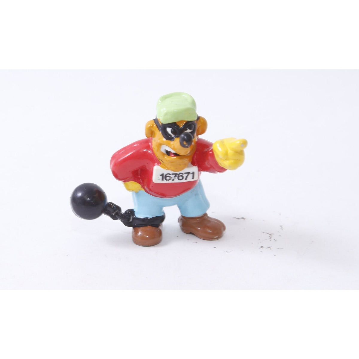 Bully Disney, Duck Tales Remastered, Bouncer Beagle, PVC Figure, Toy, Miniature, 2", Character, Toy, Collectible, Vintage, ~20-01-118