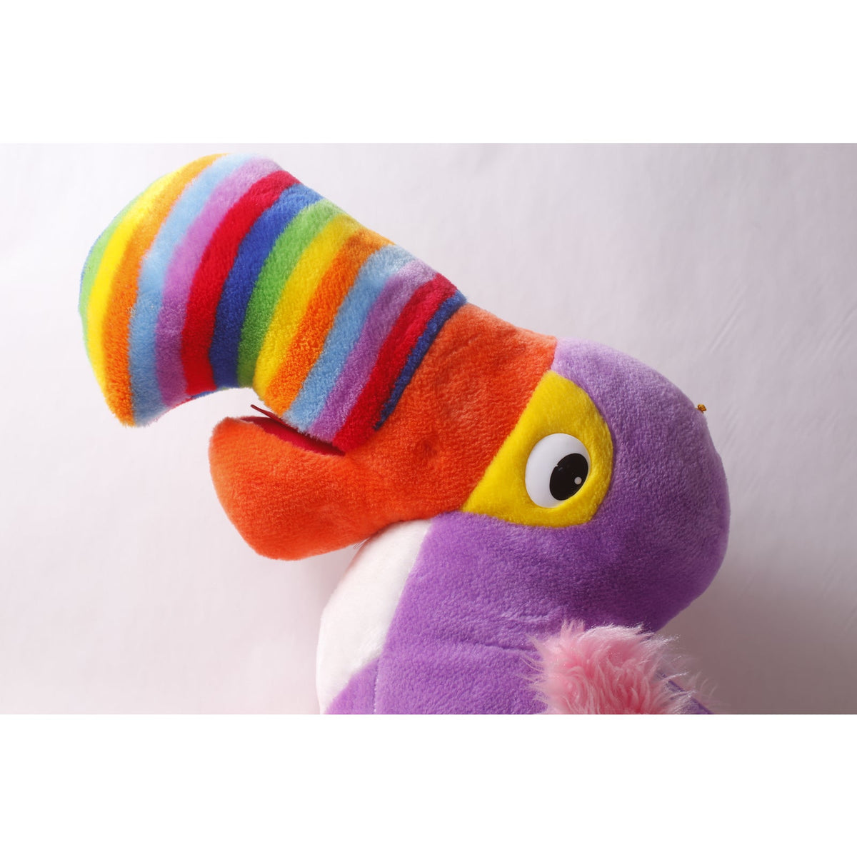 HUGE Carnival Plush Purple Toucan with Colorful Beak Large Plush 21" by Superior Toy and Novelty ~ 260302-WH B-2