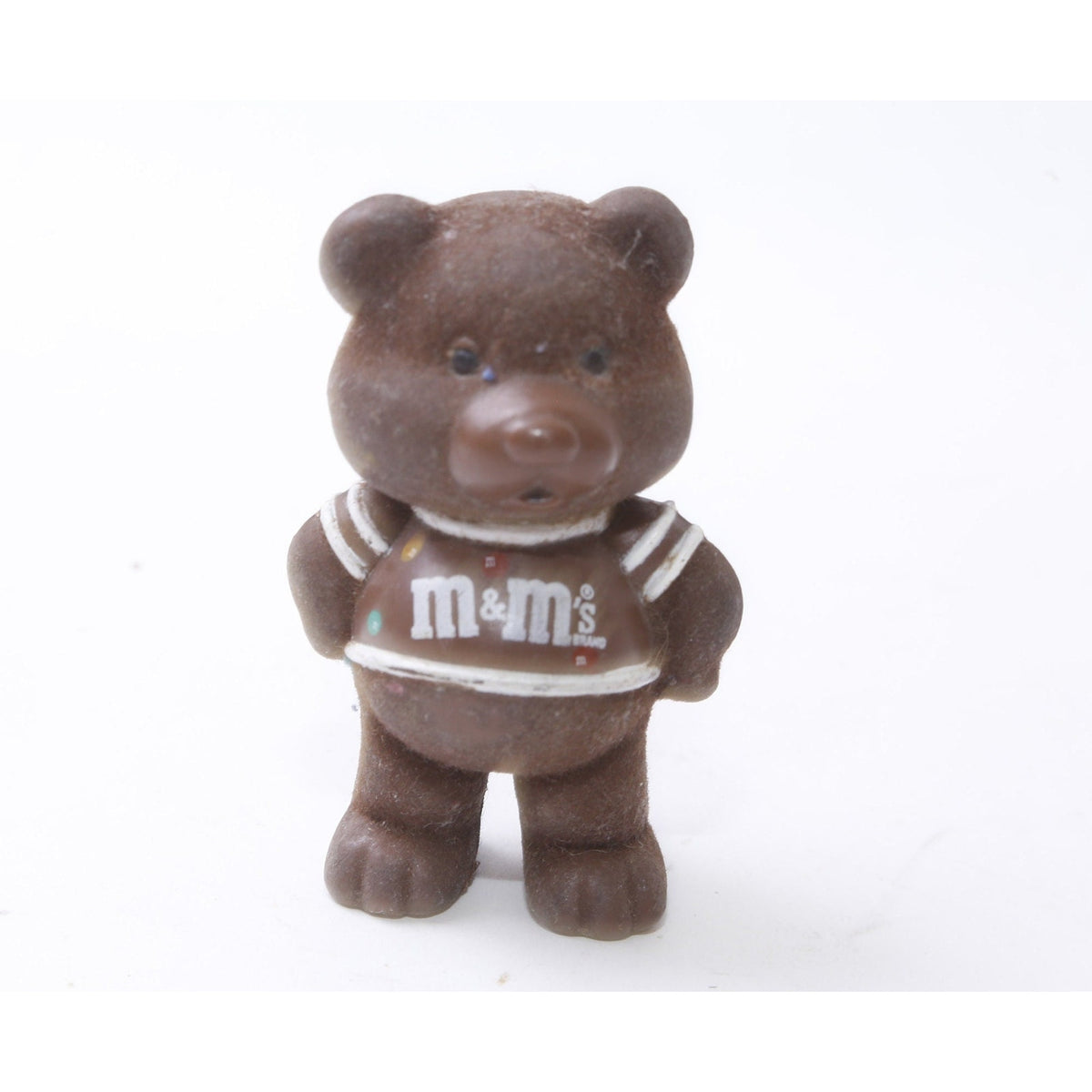 M&M's, Teddy Bear, Brown, PVC Figure, Toy, 2.5", Miniature, Toy, Collectible, Vintage, ~221107-EB