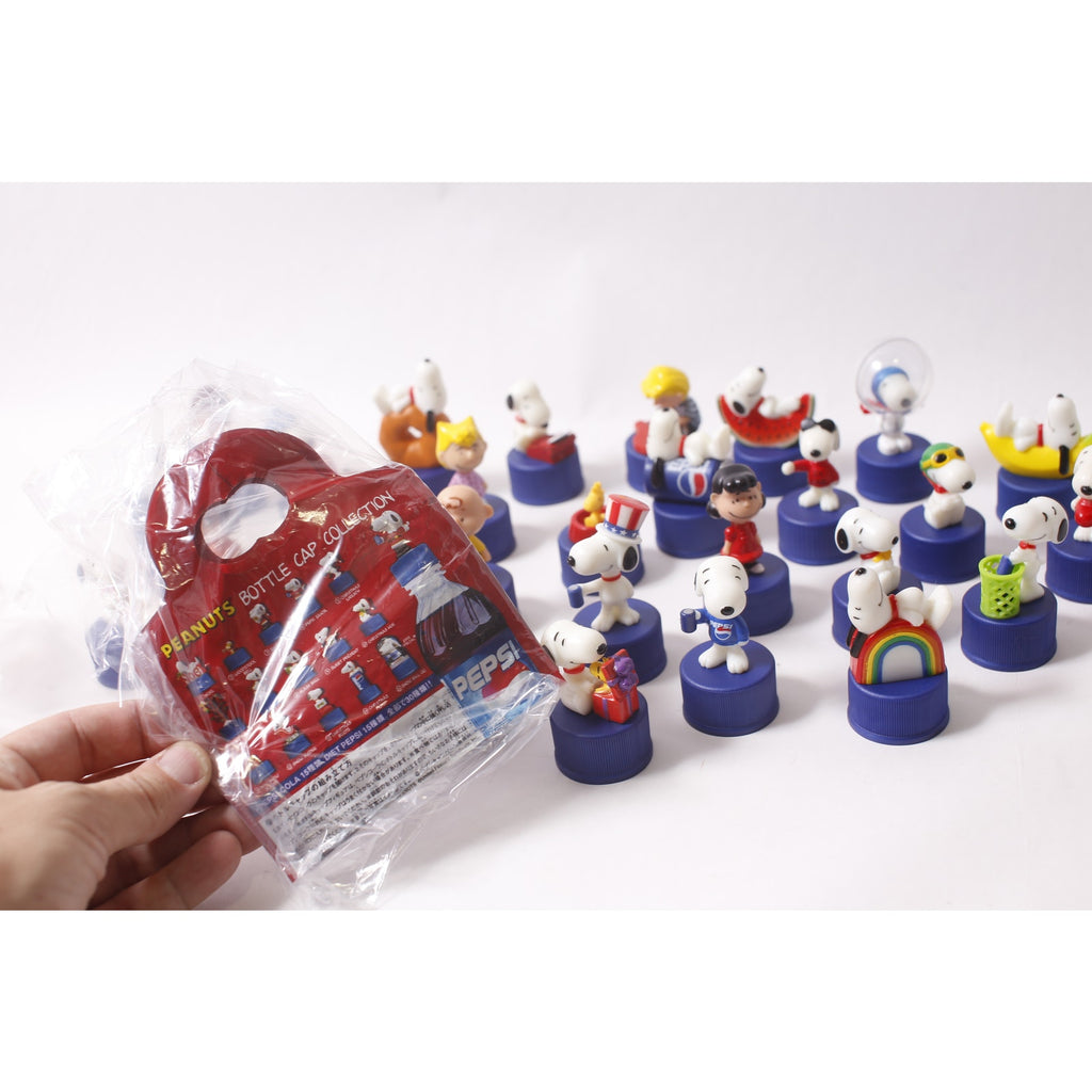 Japan Exclusive 2004 Pepsi Peanuts Bottle Cap Collection PVC Figure Lot Vintage ~ 260710-WH 1384