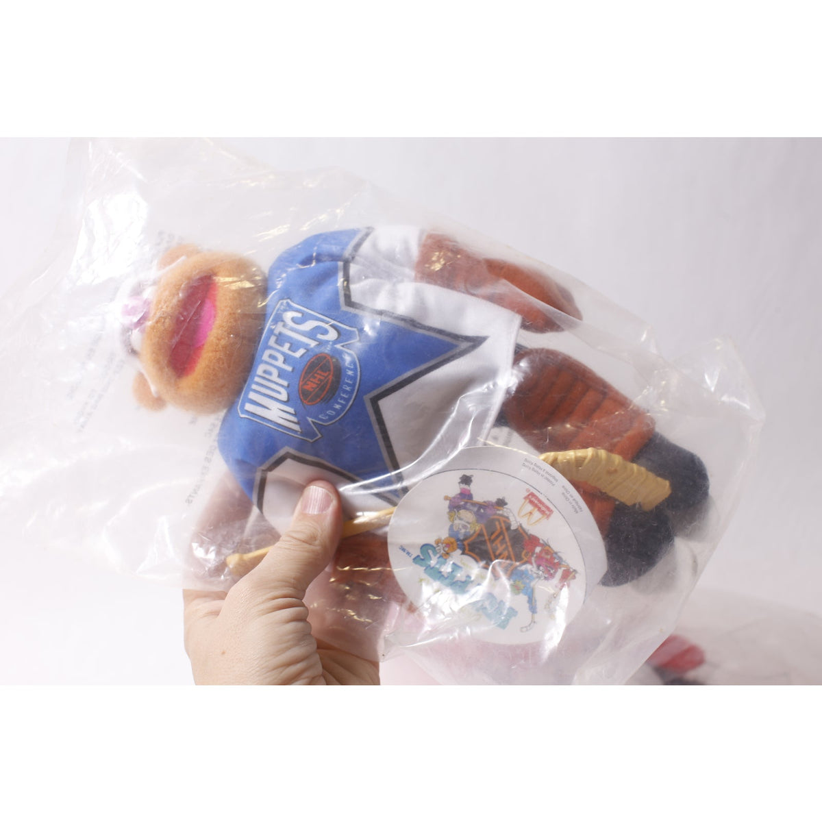 McDonald's NHL All Star Muppets Fozzie and Animal Plush Toy Lot Hockey Collectible ~ 260212-WH 976