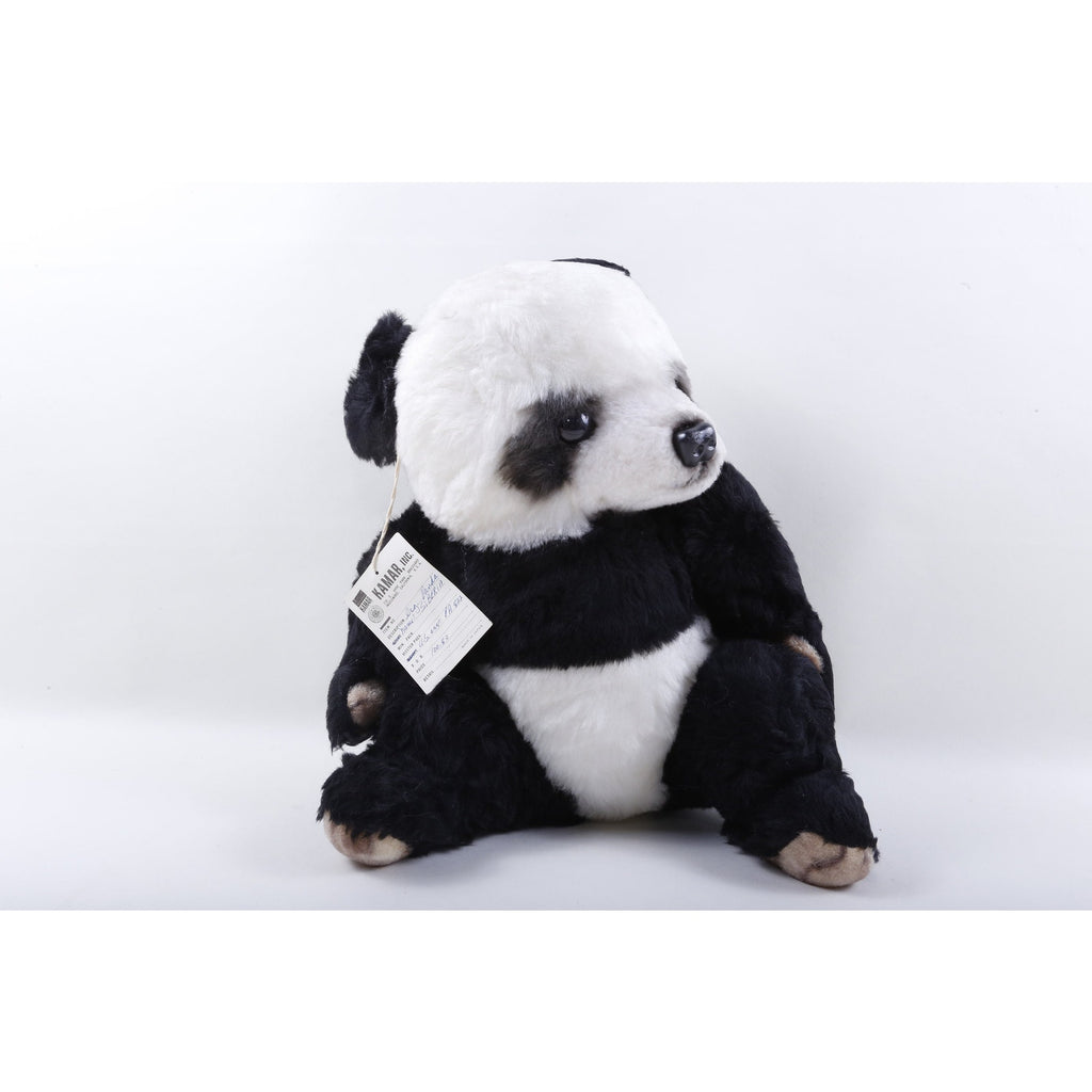 Panda Bear Kamar, Rare, Sample, hand made, Black White, Siberia, Panda, Soft, Plush, Doll, Toy, Stuffed Animal, Vintage, ~ 175