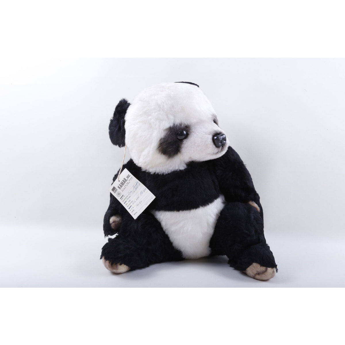 Panda Bear Kamar, Rare, Sample, hand made, Black White, Siberia, Panda, Soft, Plush, Doll, Toy, Stuffed Animal, Vintage, ~ 175