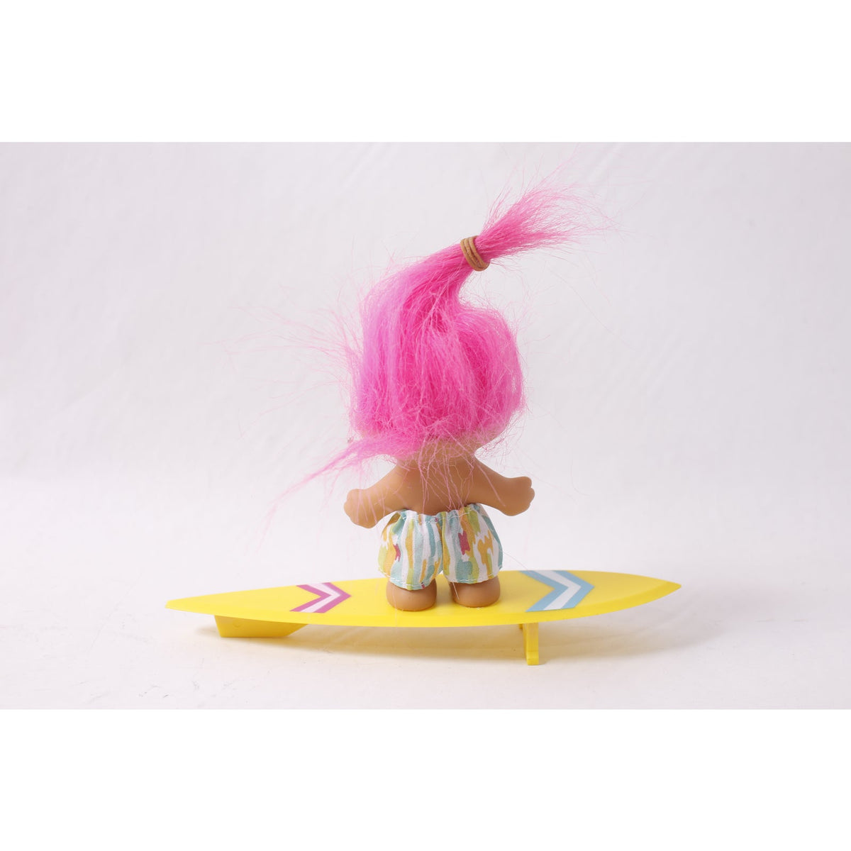 1990s Vintage Russ My Lucky Surfer Troll Doll with Surf Borad ~ 260423-WH 1093