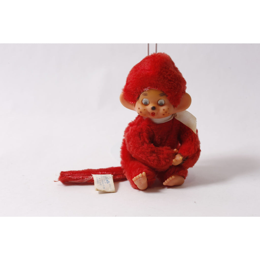 Atlanta Novelty Monchhichi Plush Red Monkey Hugger Vintage ~ 260710-WH 1397