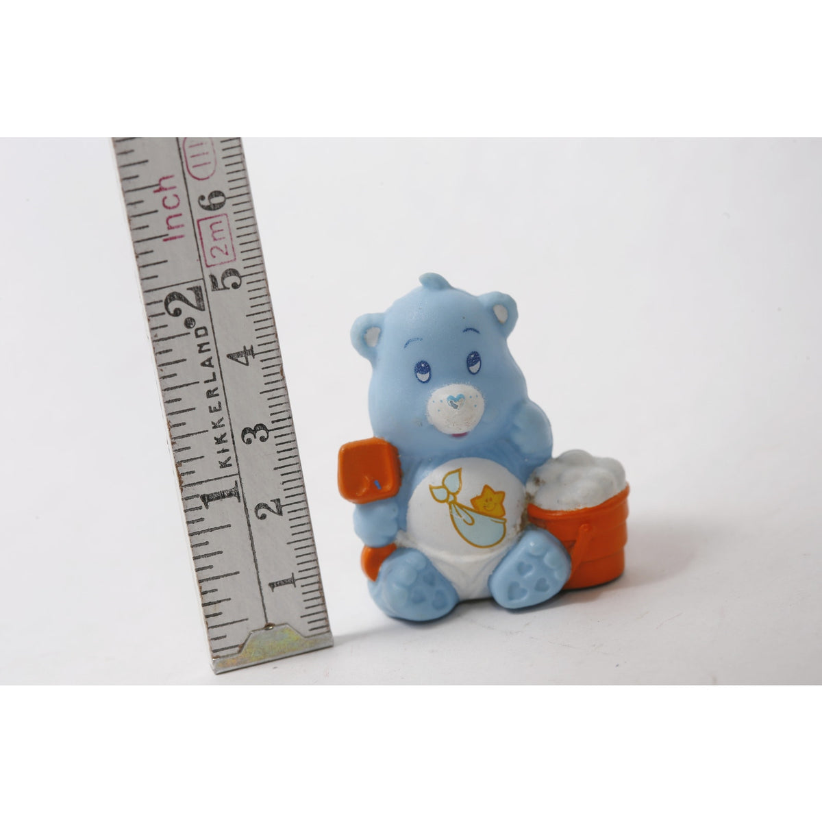 1984 Care Bears Baby Tugs Bear Ready to Shovel PVC Figurine ~ 260828-WH 1347