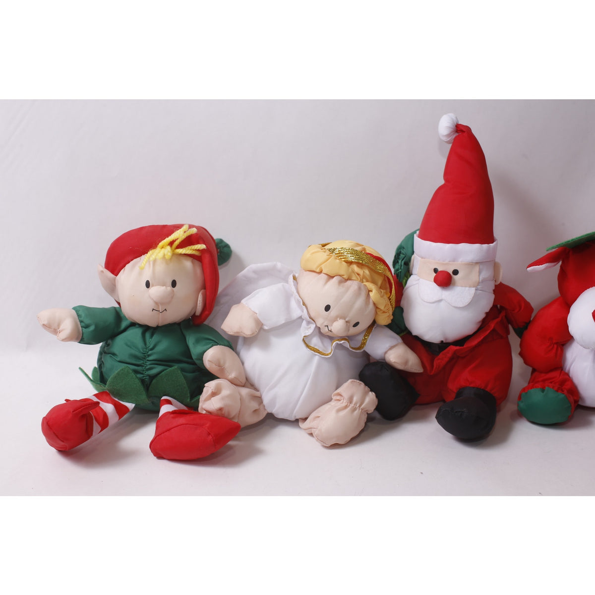 1990s Stuffins Nylon Plush Christmas Decorations Puffalump Style ~ 260718-SM 1329