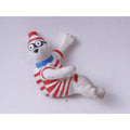 Where's Waldo, Pencil Woof, Dog, PVC, 2", Figure, Painted, Striped Costume, TV Series, Cartoon, Movie, Toy, Vintage, Collectible, ~ M-07-08