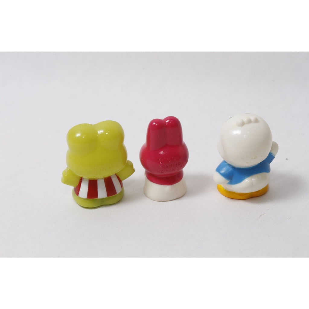 1990s Sanrio Sofubi Lot Keroppi My Melody Pekkle ~ 260914-WH 1155