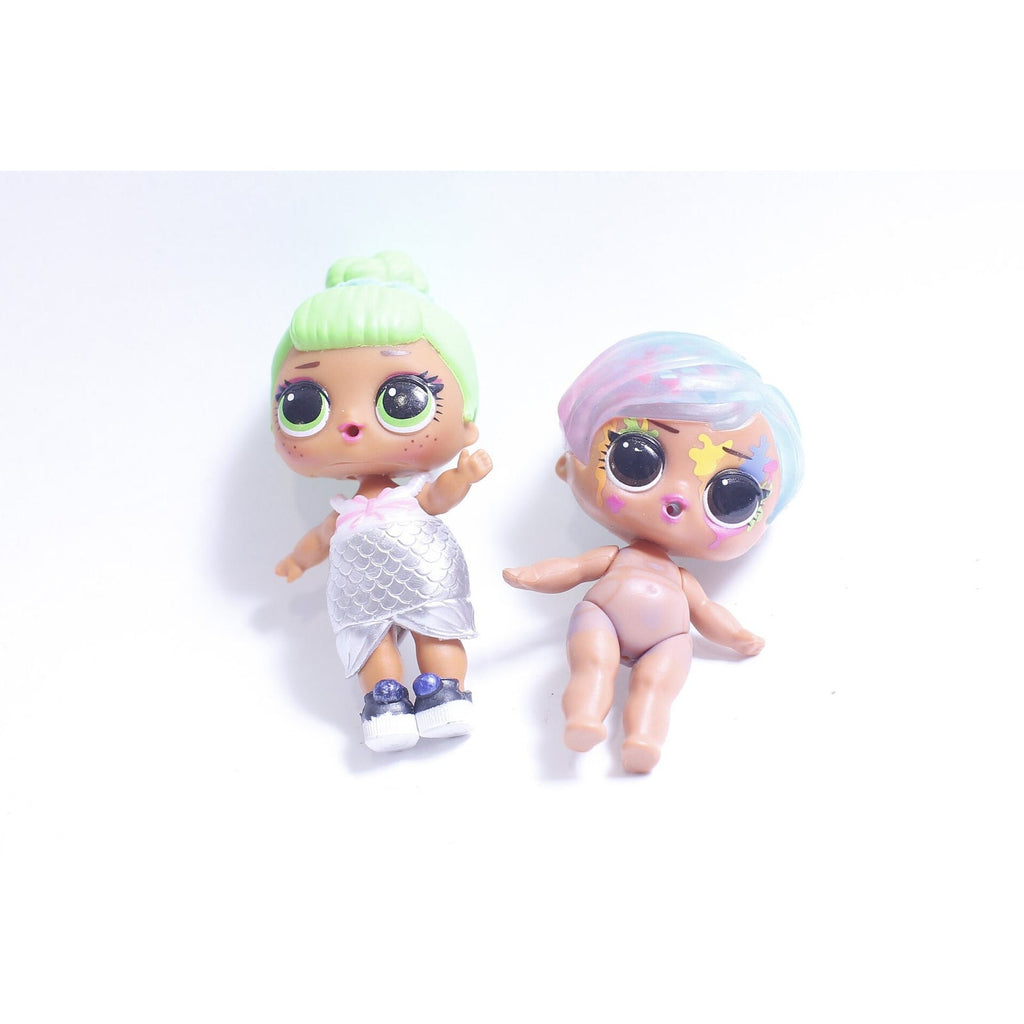 VV LOL Surprise Doll, Set of 2, Glitter Color Change, Silver Dress, Fashion, Glam, Trendy, ~ 231014-DISV 571
