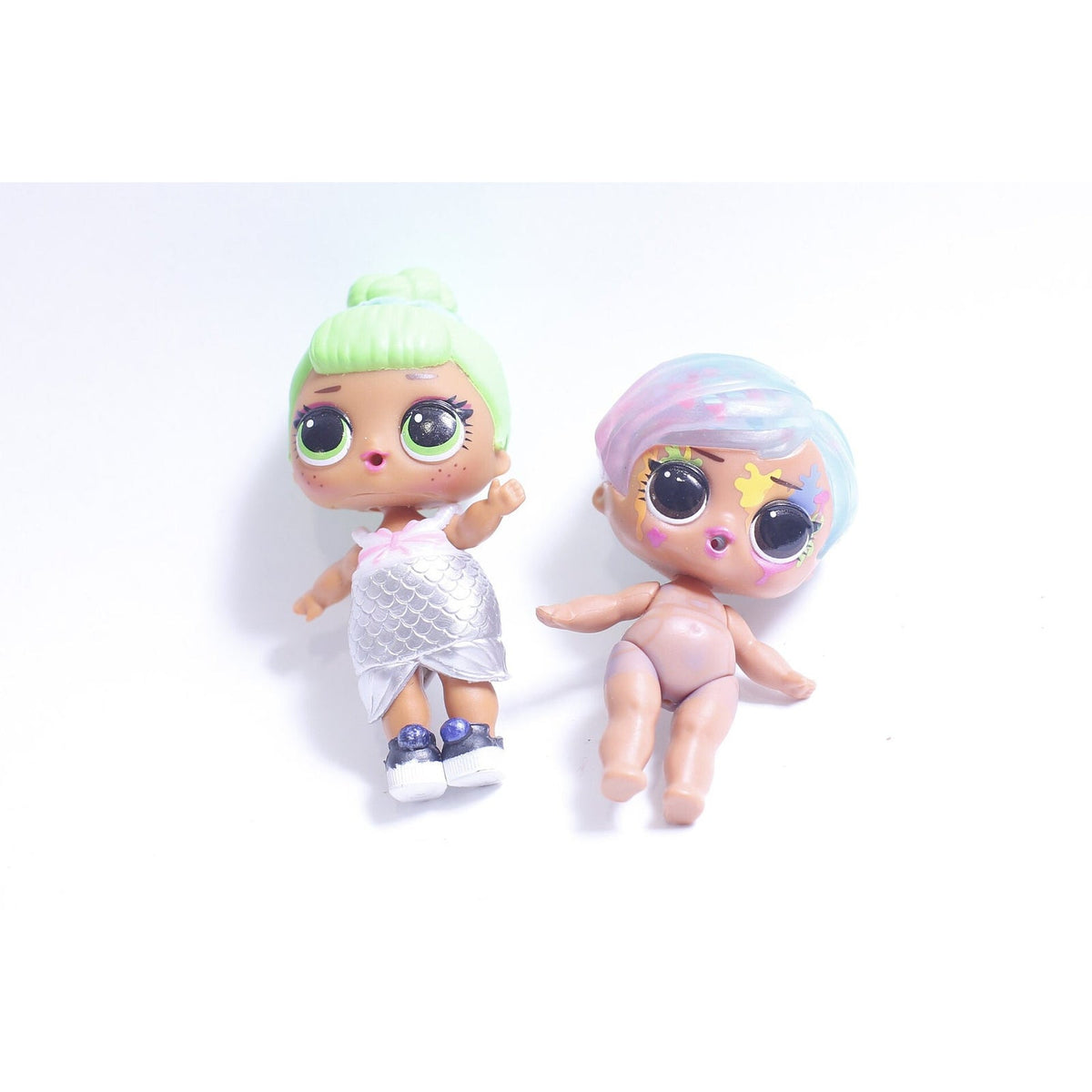 VV LOL Surprise Doll, Set of 2, Glitter Color Change, Silver Dress, Fashion, Glam, Trendy, ~ 231014-DISV 571