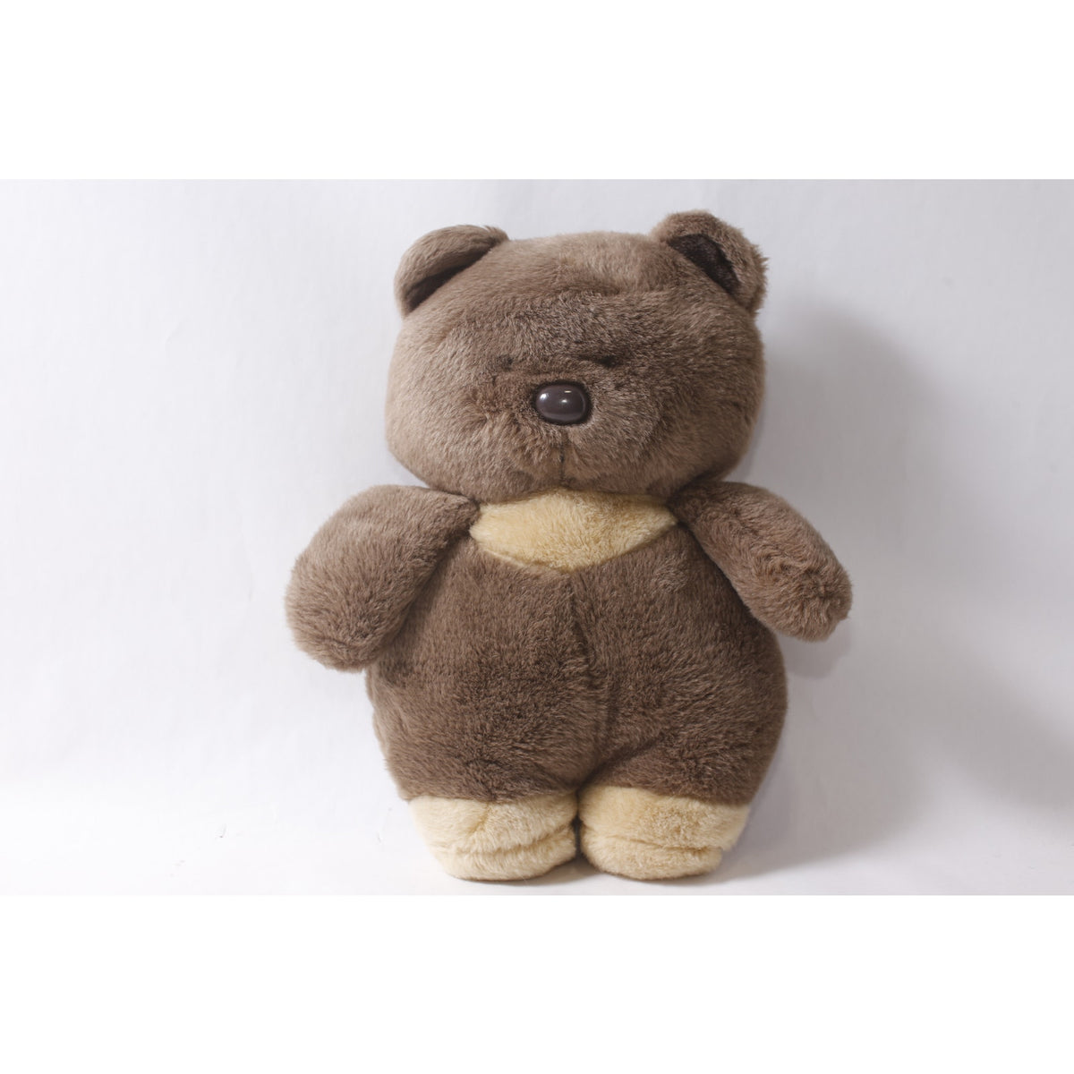 Japan Sun Arrow 1980s Cute Huggable Teddy Bear 16" Plush Brown and Cream ~ 260917-WH 365