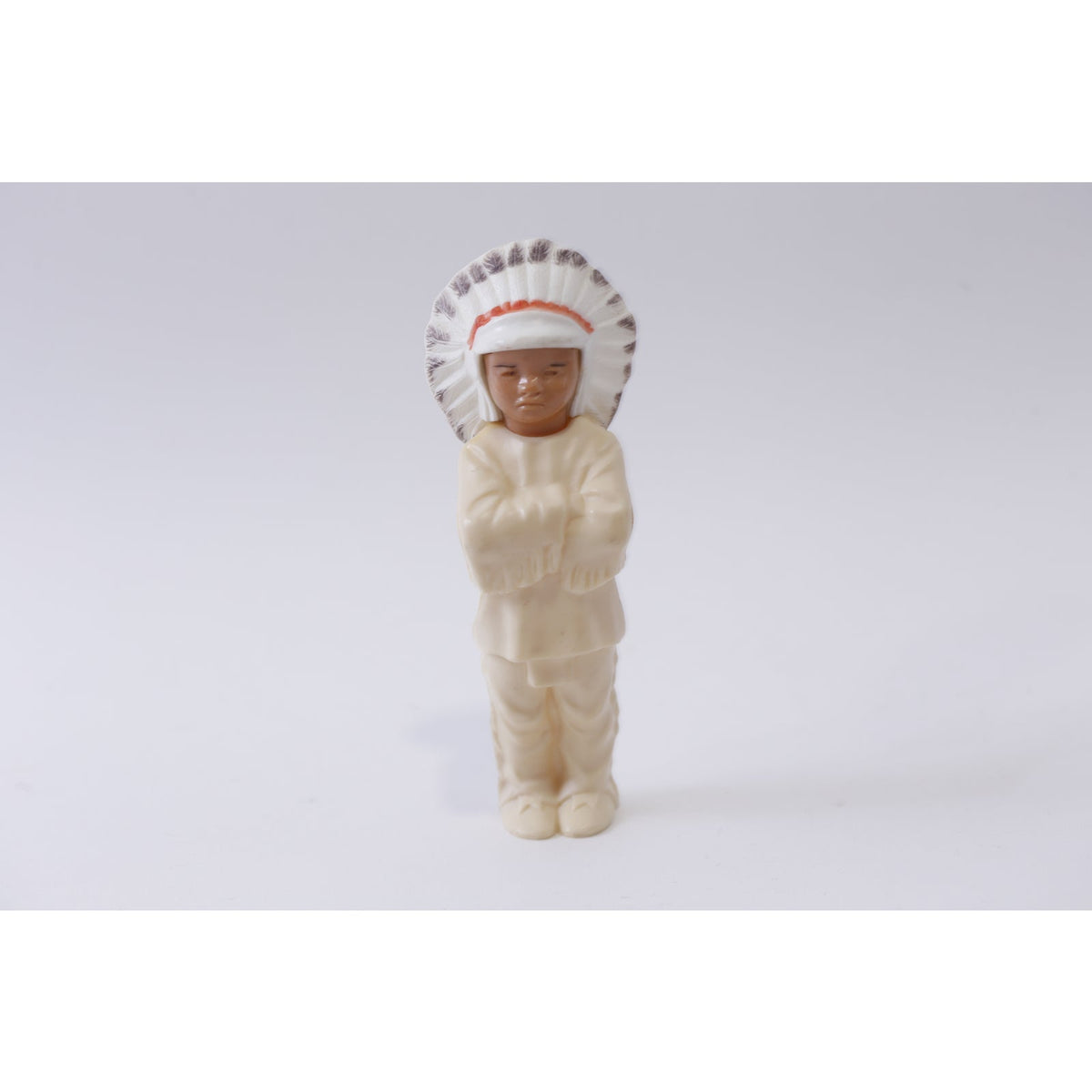 Cellophane, Native American, Indian, Chief, PVC Figure, Vintage, Toy, Collectible, , 250125-WH 95