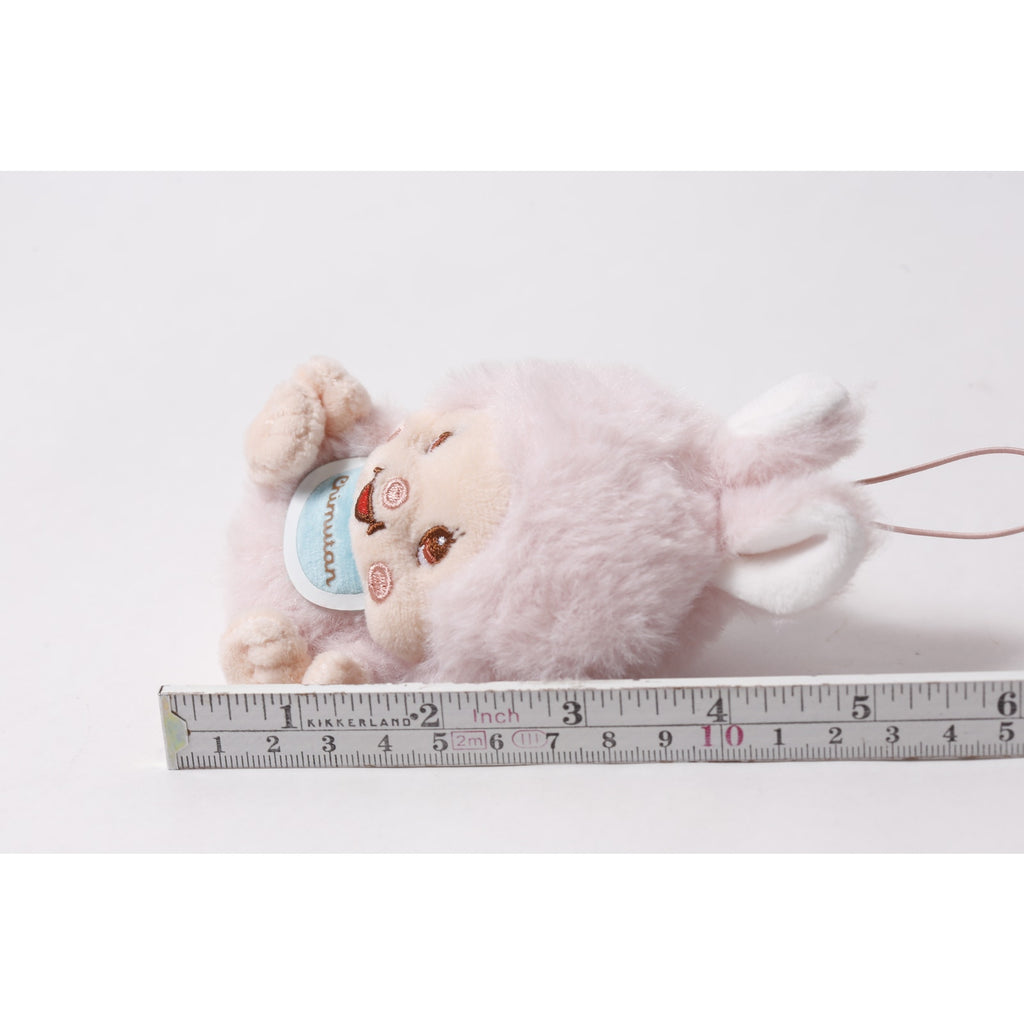 Sekiguchi Japan Monchhichi Chimutan Pink Plush Keychain w Tag ~ 260714-WH 1131